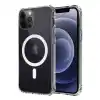 TCX Apple İphone 12 Kılıf Magneticsafe Şeffaf Silikon - Şeffaf