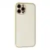 TCX Apple İphone 12 Pro Max Kılıf Coco Karbon Silikon - Beyaz