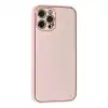 TCX Apple İphone 12 Pro Max Kılıf Coco Karbon Silikon - Pembe