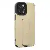 TCX Apple İphone 12 Pro Max Kılıf Mega Standlı Silikon - Gold