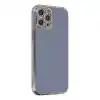 TCX Apple İphone 12 Pro Max Kılıf Volet Silikon - Mavi