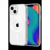 TCX Apple İphone 14 Combo Simli Magsafe Kapak - Şeffaf