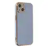 TCX Apple İphone 14 Kılıf Volet Silikon - Mavi