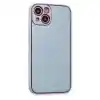 TCX Apple İphone 14 Plus Kılıf Coco Deri Silikon Kapak - Sky Blue