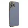 TCX Apple İphone 15 Pro Max Kılıf Volet Silikon - Mavi