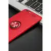 TCX Apple İphone 6 Kılıf Range Yüzüklü Silikon - Kırmızı