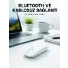 TCX Bluetooth Kablosuz Wireless Mouse Şarjlı Sessiz Ergonomik 5000 DPI Fare