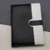 TCX Çizgili Termo Deri Defter Siyah