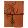 TCX DERİ YAPRAK DESENLİ DEFTER