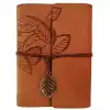 TCX Deri Yaprak Desenli Defter