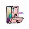 TCX  Galaxy A02 Kılıf Sofya Yüzüklü Silikon Kapak - Rose