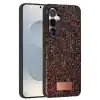 TCX   Galaxy S25  Simli Kapak - Derin Mor