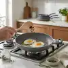 TCX Granit Tava 22 cm Çift Saplı Gri Kırçıllı