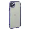 TCX  iPhone 11 Pro Kılıf Razer Lensli Silikon - Mor