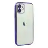 TCX  iPhone 12 Kılıf Razer Lensli Silikon - Mor