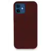TCX  iPhone 12 Kılıf  Silikon - Bordo