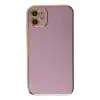 TCX İphone 12 Kılıf Volet Silikon - Mor