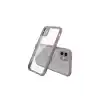 TCX  iPhone 12 Mini Kılıf Miami Şeffaf Silikon - Açık Mor