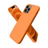 TCX  iPhone 12 Pro Kılıf First Silikon - Turuncu