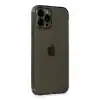 TCX  iPhone 12 Pro Kılıf Fly Lens Silikon - Siyah