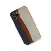 TCX  iPhone 12 Pro Max Kılıf Ebruli Lansman Silikon - Lacivert-Krem