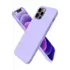TCX  iPhone 12 Pro Max Kılıf First Silikon - Lila