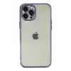TCX  iPhone 12 Pro Max Kılıf Razer Lensli Silikon - Mor