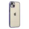TCX  iPhone 13 Kılıf Razer Lensli Silikon - Mor