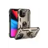 TCX  iPhone 13 Pro Max Kılıf Sofya Yüzüklü Silikon Kapak - Gold