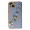 TCX  iPhone 14 Plus Kılıf Esila Silikon - Gri