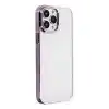 TCX  iPhone 14 Pro Kılıf Element Silikon - Lila