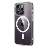 TCX  iPhone 14 Pro Max Combo Sert Şeffaf Magsafe Kapak - Şeffaf