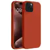 TCX  iPhone 15 Plus Kılıf First Silikon - Kırmızı