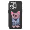 TCX   iPhone 15 Pro Max  Desenli Kapak - Siyah