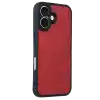 TCX  iPhone 16 Kılıf Aras Deri Kapak - Kırmızı