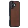 TCX  iPhone 16 Kılıf Aras Deri Kapak - Taba