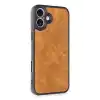 TCX  iPhone 16 Plus Kılıf Aras Deri Kapak - Taba