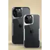 TCX  iPhone 16 Plus Kılıf Boyi Silikon Kapak - Gümüş
