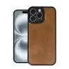 TCX  iPhone 16 Pro Kılıf Aras Deri Kapak - Taba