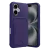 TCX  iPhone 17  Kartvizitli Silikon - Derin Mor