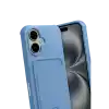 TCX  iPhone 17  Kartvizitli Silikon - Mavi