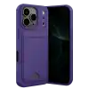 TCX  iPhone 17 Pro  Kartvizitli Silikon - Derin Mor