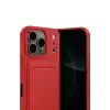 TCX  iPhone 17 Pro Max  Kartvizitli Silikon - Kırmızı