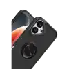 TCX  iPhone 17  Yüzüklü Silikon Kapak - Siyah