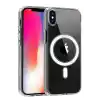 TCX  iPhone X Kılıf Magneticsafe Şeffaf Silikon - Şeffaf