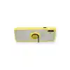 TCX  iPhone X Kılıf  Yüzüklü Silikon Kapak - Sarı