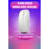 TCX Kablosuz Mouse Fare Şarjlı Bluetooth Wireless Çift Modlu Sessiz