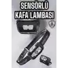 TCX Kafa Lambası Kamp Lambası Sensörlü Şarjlı Ayarlanabilir