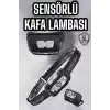 TCX Kafa Lambası Kamp Lambası Sensörlü Şarjlı Ayarlanabilir