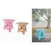 TCX Katlanır Rattan Sehpa Dayanıklı Plastik Balkon Bahçe Kamp Sehpası
